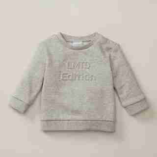 INDIGOBABY MONOCHROME CREWNECK NEW LMTD EDITION GREY 6-12 MONTHS