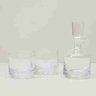 CARAFE À SPIRITUEUX AVEC VERRES À WHISKY