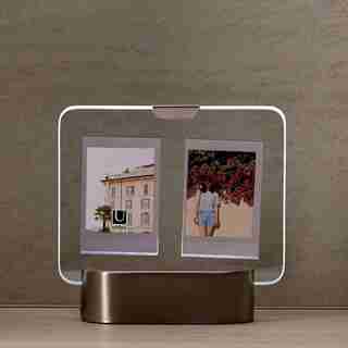 CADRE À PHOTO INSTANT, LUMINEUX - NICKEL
