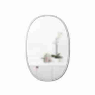 UMBRA HUB OVAL MIRROR - GREY, 24" x 36"