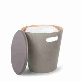 UMBRA WOODROW STORAGE STOOL - GREY