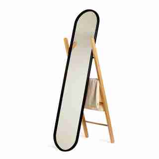 UMBRA HUB FLOOR MIRROR - BLACK