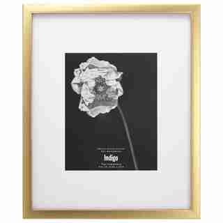GALLERY PICTURE FRAME BRUSHED GOLD 8" X 10" OPENING LARGE