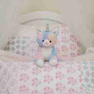 GUND Rainbow Shimmer Caticorn Plush Stuffed Unicorn Cat, 9", Multicolor