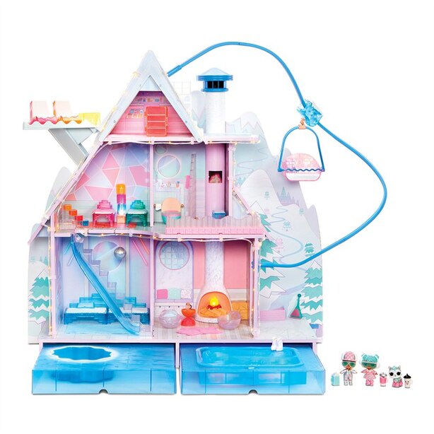 L.O.L. Surprise! Winter Disco Chalet Doll House with 95+ Surprises