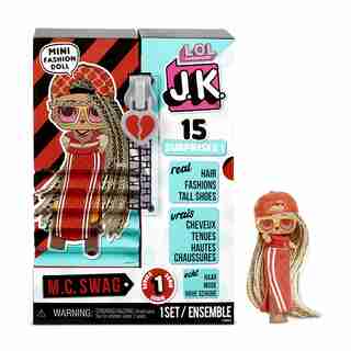 L.O.L. Surprise! JK M.C. Swag Mini Fashion Doll with 15 Surprises - Ships July 10th