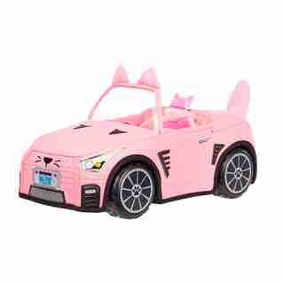 Na Na Na Surprise Soft Plush Convertible, Pink Doll Vehicle, Doll Car, Kitty Car