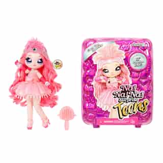 Na Na Na Surprise Teens Fashion Doll – Coco Von Sparkle, 11" Soft Fabric Doll, Flamingo Inspired