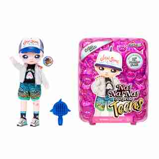 Na Na Na Surprise Teens Fashion Doll – Quinn Nash, 11" Soft Fabric Boy Doll, Shark Inspired