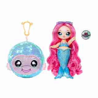 Na! Na! Na! Surprise 2-in-1 Fashion Doll and Sparkly Sequined Purse Sparkle Series – Marina Jewels, 7.5" Mermaid Doll