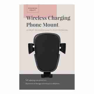 Common Craft Wireless Charging Phone Mount Black