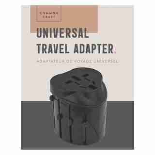 Common Craft Universal Travel Adapter Black