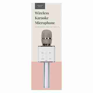Common Craft Bluetooth Karaoke Microphone Silver