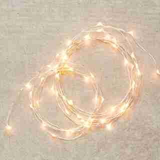 LED MICRO FAIRY LIGHTS – SILVER STRING, 20 FT
