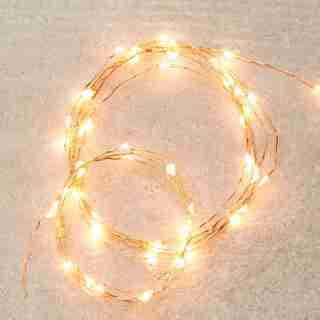 LED MICRO FAIRY LIGHTS – GOLD STRING, 20 FT