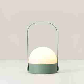 SMALL ORB LED LANTERN GREEN