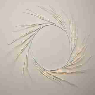 24” WHITE BIRCH LED WREATH
