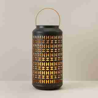METAL LANTERN BLACK LARGE