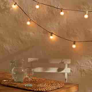 PATIO LIGHTS BRASS 20 LIGHTS