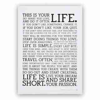 Holstee® "The Manifesto" Art Print - 16x22