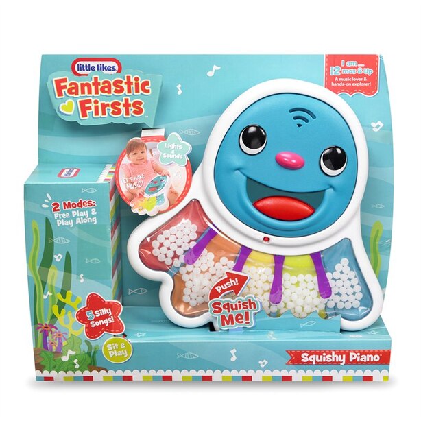 Little Tikes® Fantastic Firsts Sensory Toy Squishy Piano with 5 Silly Songs