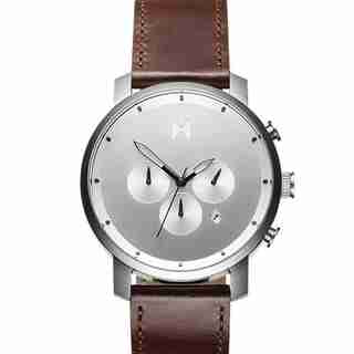 MVMT MEN'S CHRONO WATCH - SILVER BROWN, 45MM