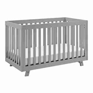 STORKCRAFT BECKETT 3-IN-1 CONVERTIBLE CRIB PEBBLE GREY