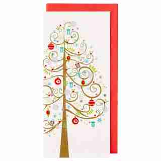 ALLEGRO WHIM TREE WITH GIFTS BOXED NOTES, SET OF 16