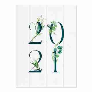 PIERRE BELVEDERE January - December 2021 DAILY GREENERY ON WOOD PLANNER