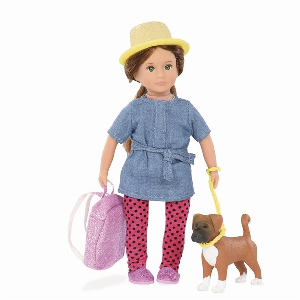 Lori 6" Doll & Pet Boxer - Nadene & Nash