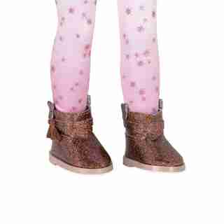Bright Stars! 14” Doll Glitter Boots with Tassels & Leggings