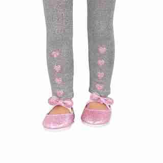 Shine or Knot! 14” Doll Glitter Knot Shoes & Leggings