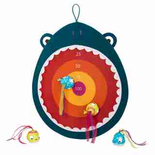 Finley the Shark Hungry Toss Velcro Dart Board
