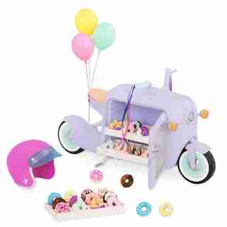 Glitter Girls Donut Delivery Scooter