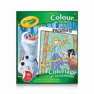 Crayola Colour & Sticker Book, Disney Frozen 2