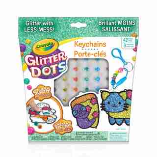 Crayola Key Chains Glitter Dots