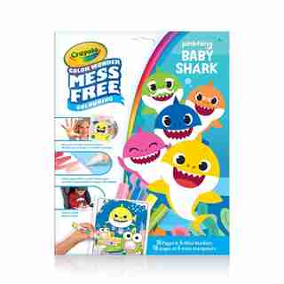 Pages et mini marqueurs Crayola Color Wonder sans dégâts Pinkfong Baby Shark