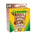 Crayola Colors of the World Skin Tone Broad Line Markers, 24 Count by