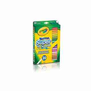 Marqueurs Super pointes lavables, 20 ct