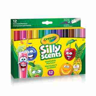 12 marqueurs Silly Scents à pointe oblique