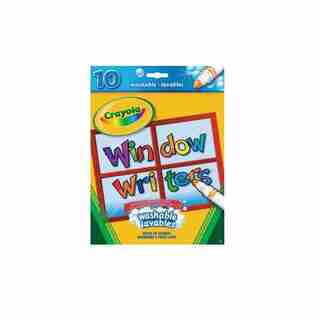 10 marqueurs lavables pour fenêtre Crayola