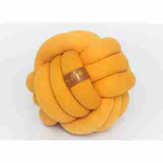 Juju & Jake Large Knot Pillow - Mustard Yellow