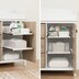 rustic grey changing table