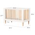 light wood baby crib
