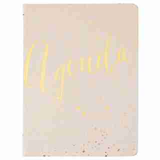 2020 Hardcover Agenda Blush Gold Speckle Design Planner