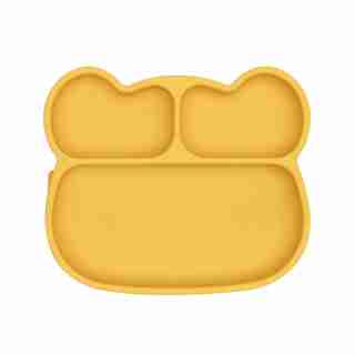 We Might Be Tiny Bear Stickie Plate - Yellow