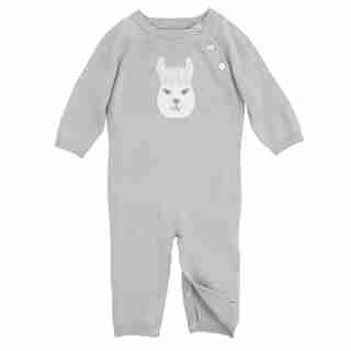 Elegant Baby® Jumpsuit 100% Fine Gauge Knit Cotton Liam the Llama 3 to 6 Months