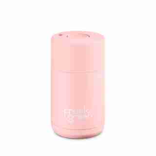 FRANK GREEN CERAMIC LINED STAINLESS STEEL CUP - BLUSHED, 10 OZ