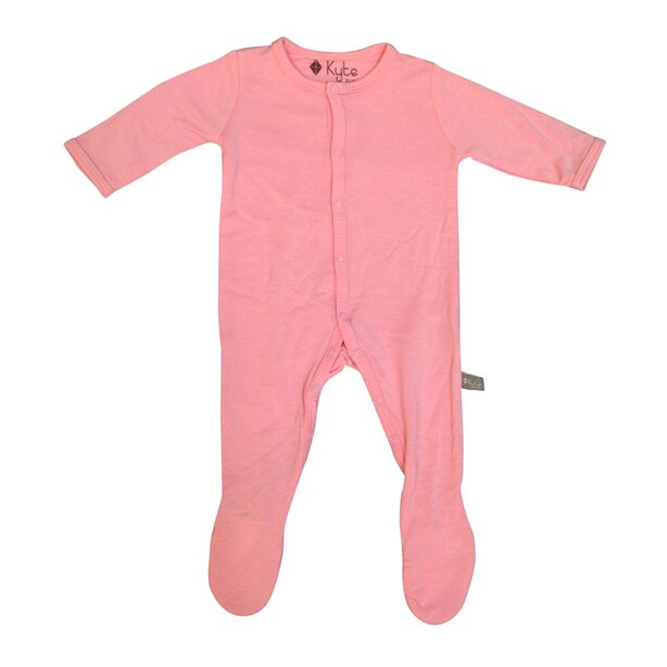 Kyte Baby Footie Sleeper Rayon Spandex Petal Pink 3 to 6 Months