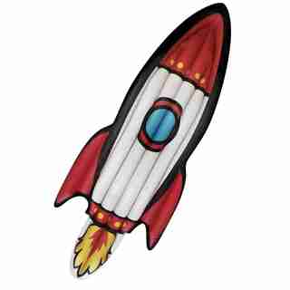 Incredible Novelties Ring Pool Float - Rocket Ship